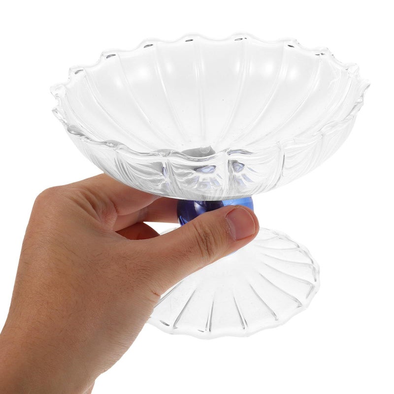 Vintage Glass Trifle Bowl 350ml Footed Dessert Salad Candy Fruit Plate For Home Wedding Party - Image 4