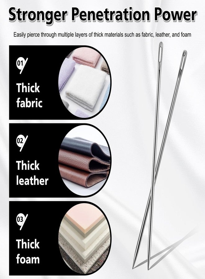 JUPEAN 2 Pcs Upholstery Needle 15cm - Image 3