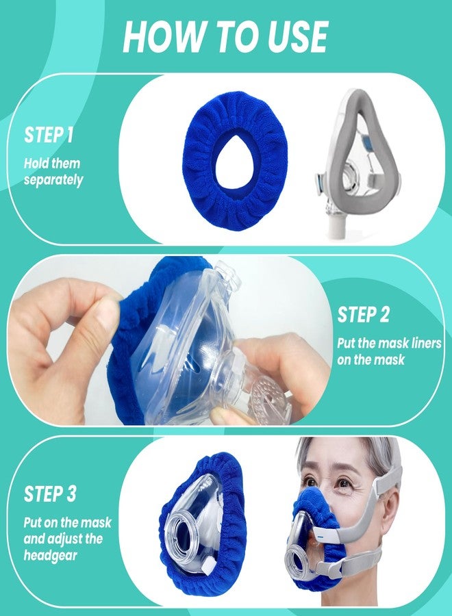 NATAKU 4-Pack Small Mask Liners Compatible with Cpap' Masks Cushion Comfortable Reusable Cushioned Covers, Absorb Facial Oils and Moisture to Improve Mask Wear Comfort - Image 4