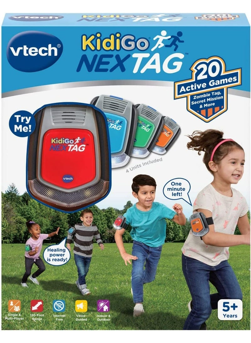 VTech - KidiGo NexTag | Includes 4 units, Play over 20+ Games | Indoor & Outdoor Game, 120 foot Range Between Units | Electronic gaming device For Boys And Girls 5+ Years - Image 2