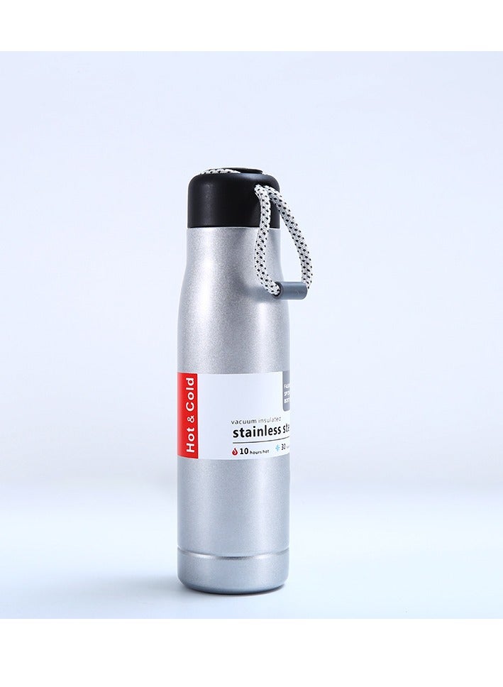 Vacuum Insulated Gym Water Bottle, Stain-less Steel 304 Leakproof Double-Walled, BPA Free, Wide Mouth Sports Bottle with Handle - Image 1