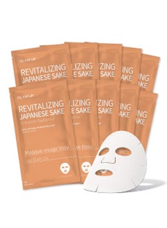 Glam Up GLAM UP Sheet Mask Revitalizing Japanese Sake 10 sheets  Enhance Radiance 