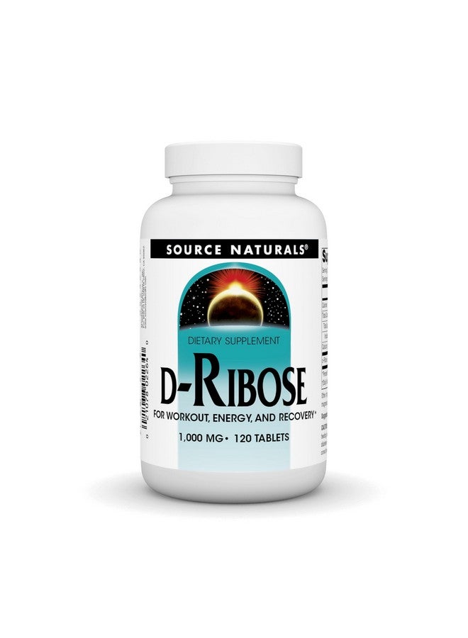 Source Naturals Source Naturals D-Ribose for Workout, Energy, and Recovery* - 120 Tablets  - Image 1