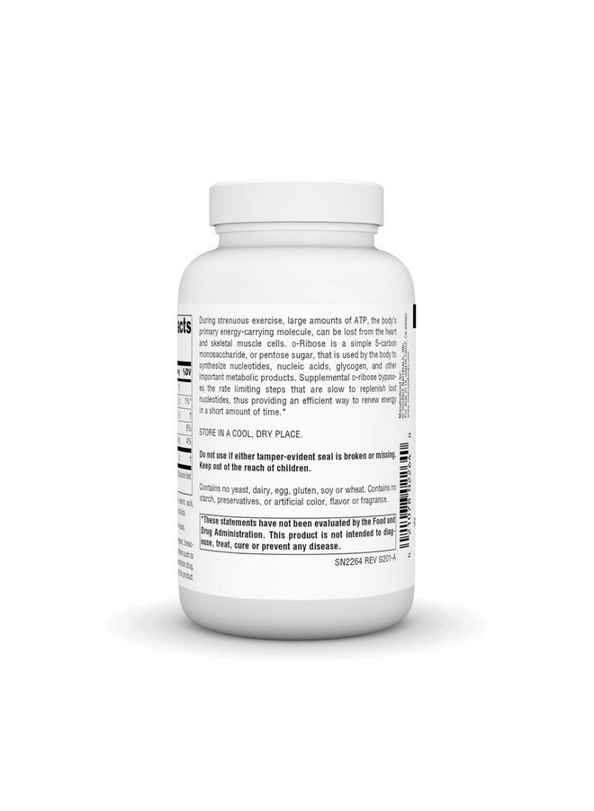 Source Naturals Source Naturals D-Ribose for Workout, Energy, and Recovery* - 120 Tablets  - Image 3