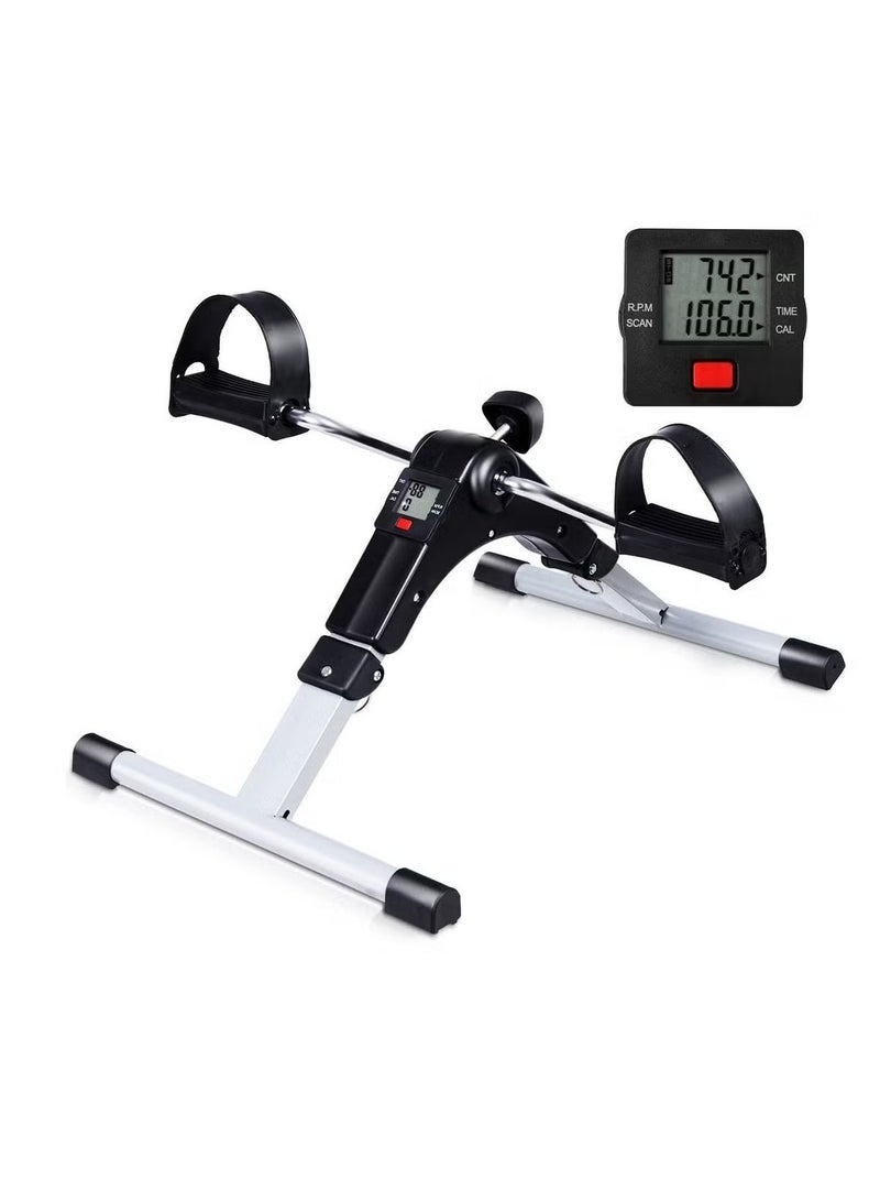 Generic Mini Exercise Bike,with Digital Monitor Portable Exercise Bike Pedals under Desk Mini Cycle Bike, for Legs And Arms Exerciser 50*41*28cm 50*41*28cm
