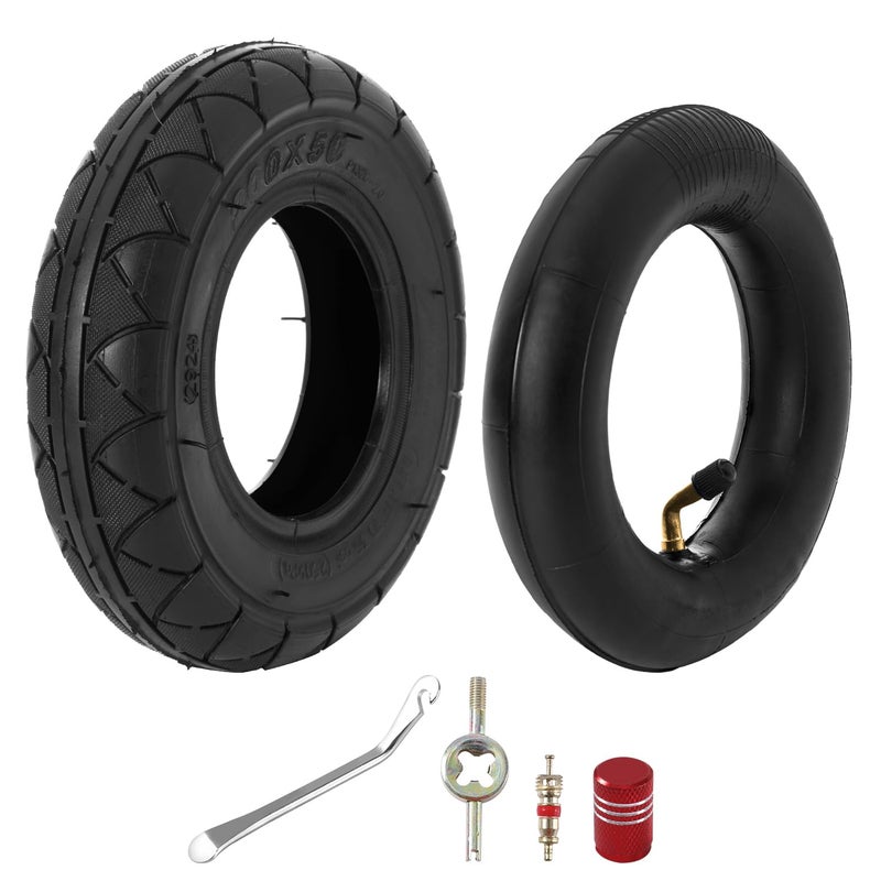 KAMIER 200X50 8 X 2 Tires and Inner Tube for Razor Crazy Cart XL DLX Shift Go Cart Kart Dune Buggy eSpark E200 E200S E225 E100 Power Core Glow E125 E150 E175 Electric Scooter PowerRider 360 Parts