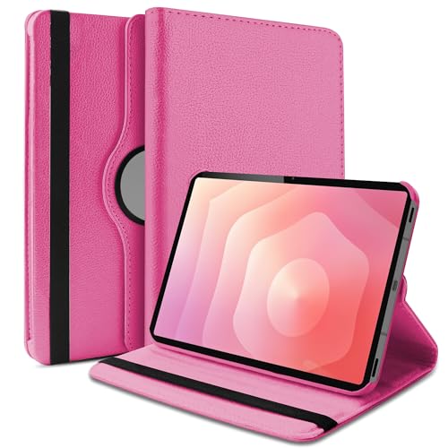 TGK 360 Rotatable Flip Cover for Samsung Galaxy Tab S11 Case 11 inch 2025, Galaxy Tab S10 Lite / S10 FE / S9 FE 10.9 inch / S9 11 Inch 2023 (Hot Pink) - Image 1