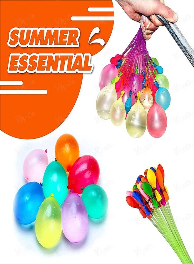 Vikrida Holi Magic Bunch Water Balloon Kit Fill & Tie in 60 Second Magic Bunch of Water Balloons For Kids Hassle Free Celebration Water Sports Fun (6 Bunches - 222 Magic Balloons) - Image 2