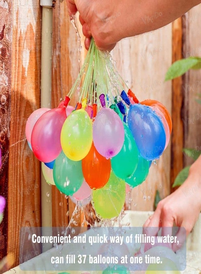 Vikrida Holi Magic Bunch Water Balloon Kit Fill & Tie in 60 Second Magic Bunch of Water Balloons For Kids Hassle Free Celebration Water Sports Fun (6 Bunches - 222 Magic Balloons) - Image 5