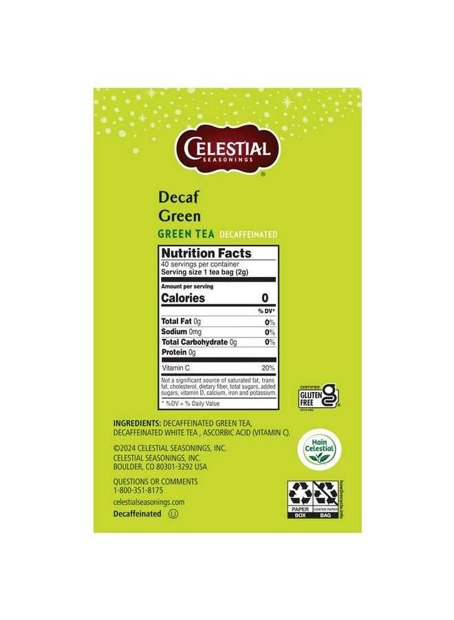 سيليستيال سيزونينجز شاي أخضر منزوع الكافيين من سيليستيال سيزونينغ، 40 كيسًا - Image 4