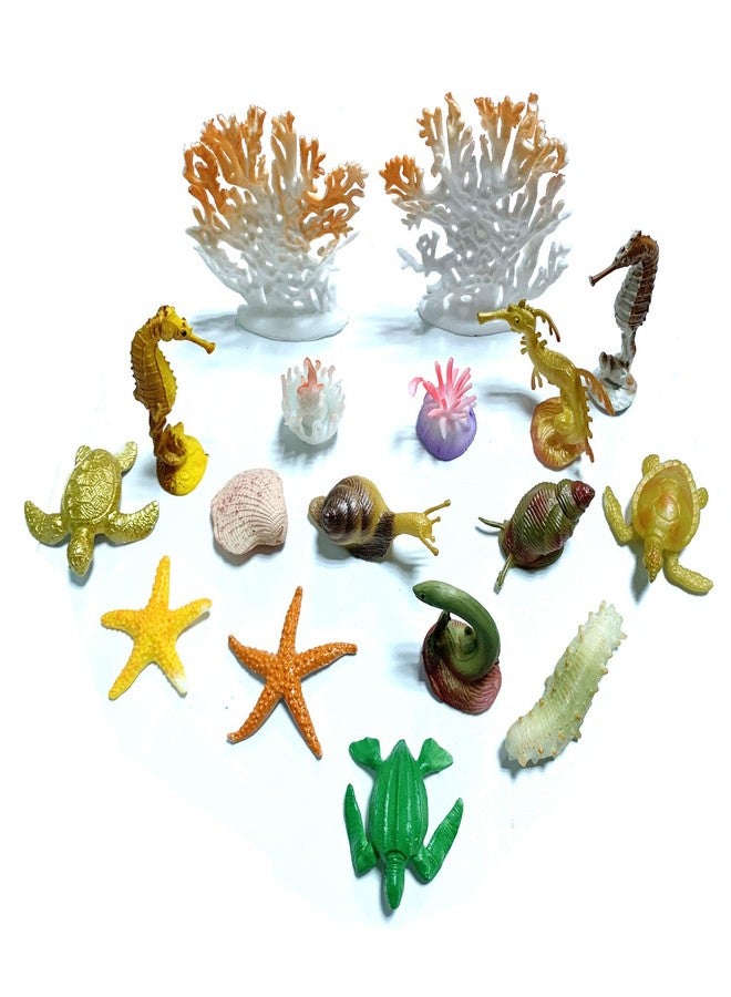 DOITEM 50 Pack Assorted Mini Vinyl Plastic Ocean Sea Animal Figures Toy Set, Realistic Under The Sea Life Figure Bath Gift for Child Educational Kids Party Cake Cupcake Topper - Image 5