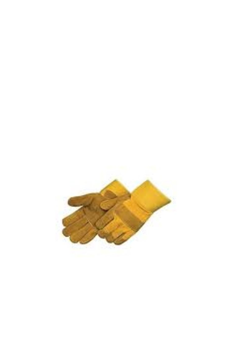 KNP KNP 10 pairs of multi purpose safety leather gloves perfect for a variety of tasks that require robust hand protection.  - Image 1