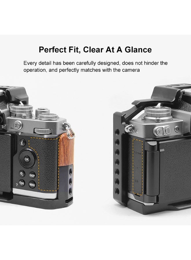 بولوز Puluz ينطبق على نيكون ZFC مقبض خشبي إطار معدني واقية - Image 5