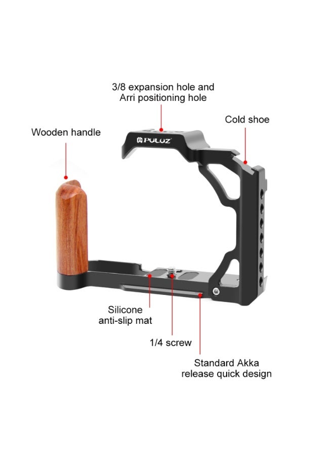 بولوز Puluz ينطبق على نيكون ZFC مقبض خشبي إطار معدني واقية - Image 3