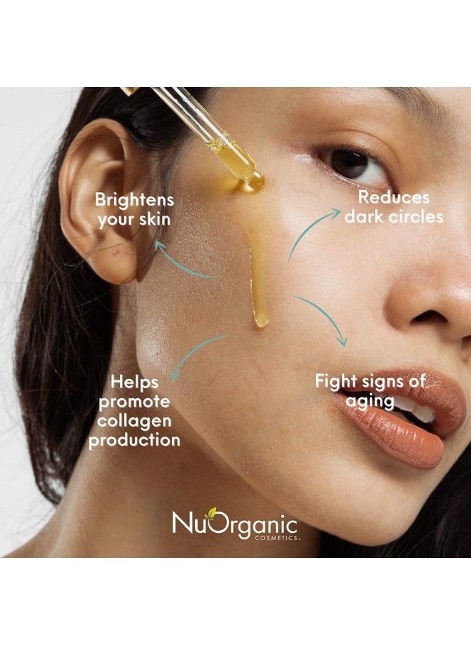 NuOrganic Cosmetics Nuorganic Super 20% Vitamin C Serum With Hyaluronic Acid & Plant Stem Cells Brightening Antiaging For Dark Spots And Fine Lines Organic & Vegan (1Fl Oz)  - Image 3