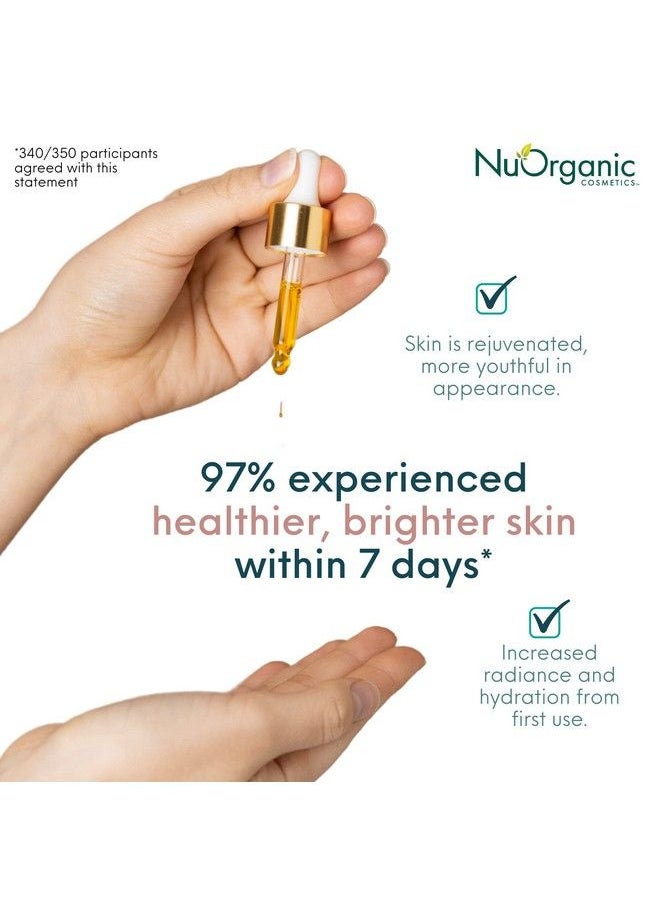NuOrganic Cosmetics Nuorganic Super 20% Vitamin C Serum With Hyaluronic Acid & Plant Stem Cells Brightening Antiaging For Dark Spots And Fine Lines Organic & Vegan (1Fl Oz)  - Image 4