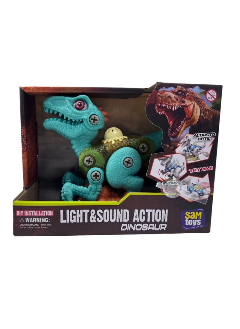 Sam Toys SAM ToysTake-apart Dinosaur Mini Velociraptor (Green)  - Image 1
