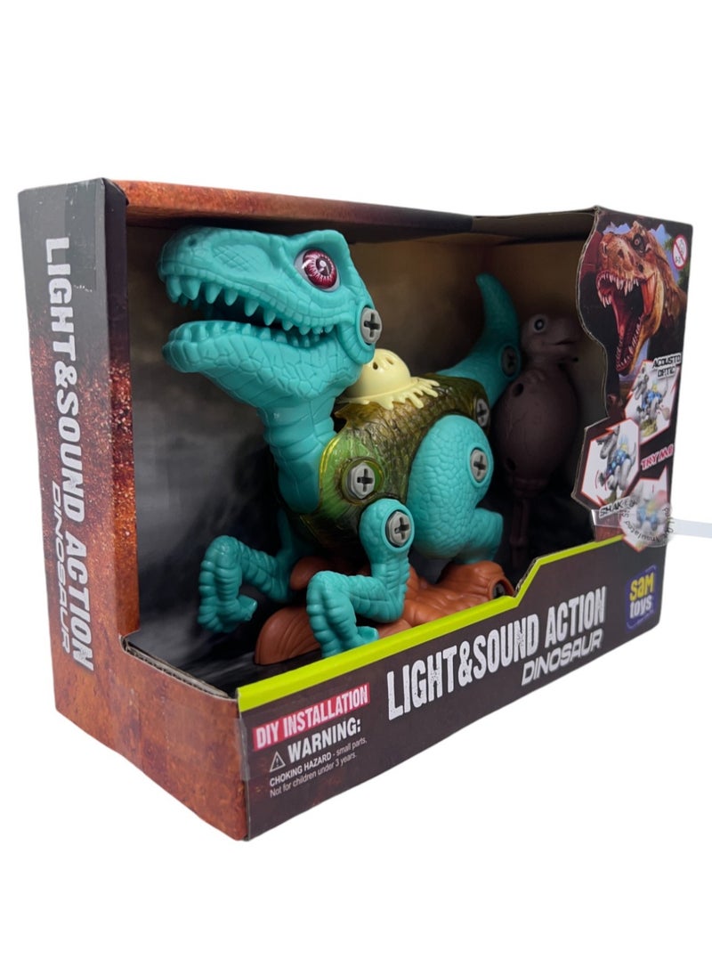 Sam Toys SAM ToysTake-apart Dinosaur Mini Velociraptor (Green)  - Image 2
