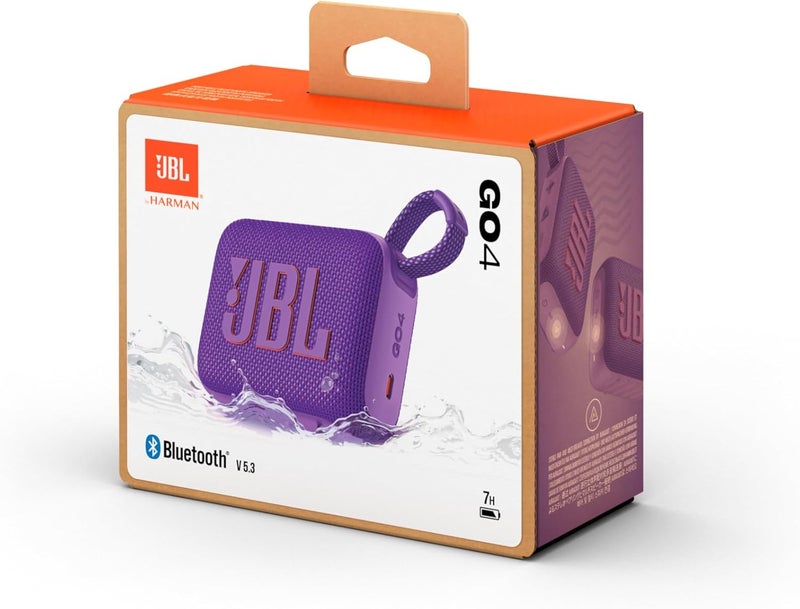 JBL GO 4 – Ultra-Portable Bluetooth Speaker with AURACAST, Powerful Sound, 15H Playtime & Sleek Design, JBLGO4PUR, Purple - Image 3