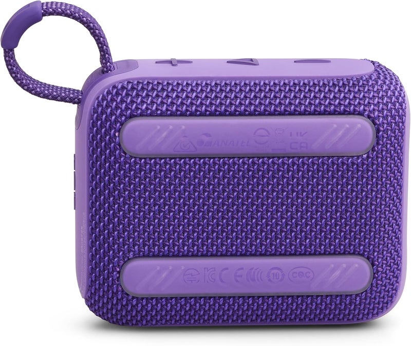 JBL GO 4 – Ultra-Portable Bluetooth Speaker with AURACAST, Powerful Sound, 15H Playtime & Sleek Design, JBLGO4PUR, Purple - Image 2