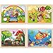 SYNARRY Large Animals Wooden Puzzles for Kids 4 in 1 Gift Box122 94 in Jigsaw Puzzles for Toddlers 35 Puzzles for Kids Ages 46 Easter Basket Stuffers Gifts Toys for Kids - Image 2