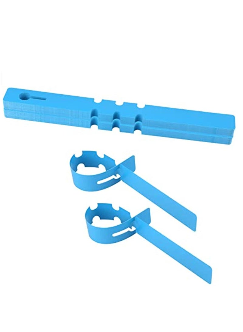 SYOSI Plant Labels Plastic Plant Around Tree Tags Hanging Garden Tags Waterproof Plant Tags for Garden Yard, Nursery Garden Lables, Adjustable and Reusable Nursery Garden Labels Tags 100 Pcs - Image 1