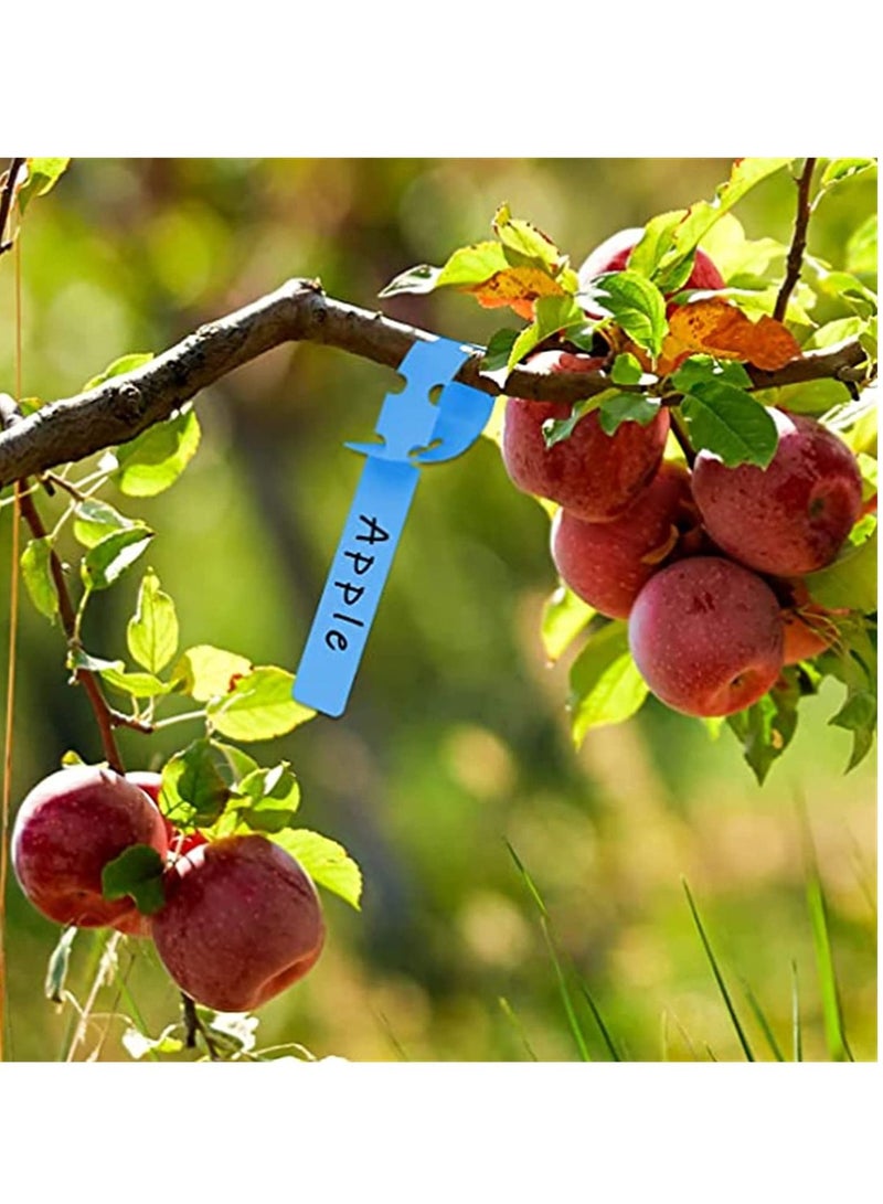 SYOSI Plant Labels Plastic Plant Around Tree Tags Hanging Garden Tags Waterproof Plant Tags for Garden Yard, Nursery Garden Lables, Adjustable and Reusable Nursery Garden Labels Tags 100 Pcs - Image 5
