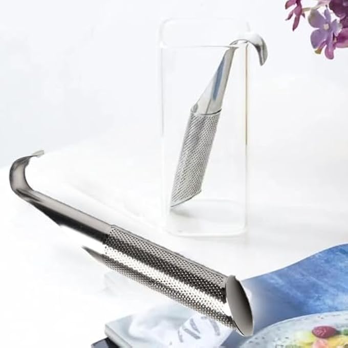 Armastuse 2 Pcs Tea StrainersLongHandle Filter Stainless Steel Diffuser For Fine Loose Extra Fine Mesh Ball InfusersDiffuser Holder Filter For Mugs - Image 3