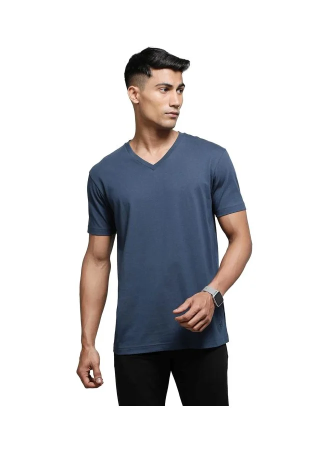 جوكي Jockey 2726 Men Super Combed Cotton Rich Solid V Neck Half Sleeve T Shirt