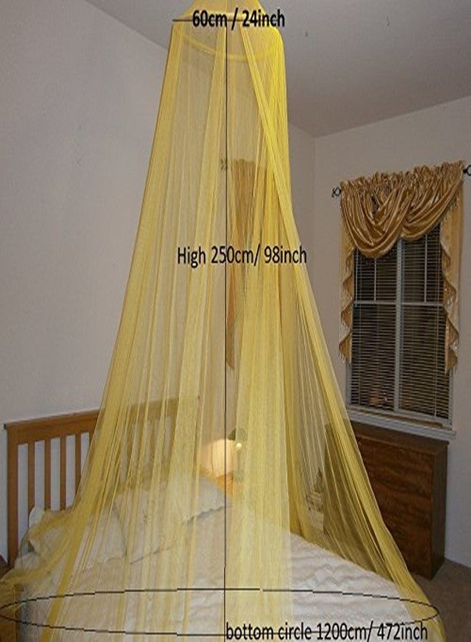 OctoRose Round Hoop red Bed Canopy Mosquito Netting | Fits Bed| Hanging Princess Canopy Crown Bed Curtain Drapes (Hoop-red) - Image 4
