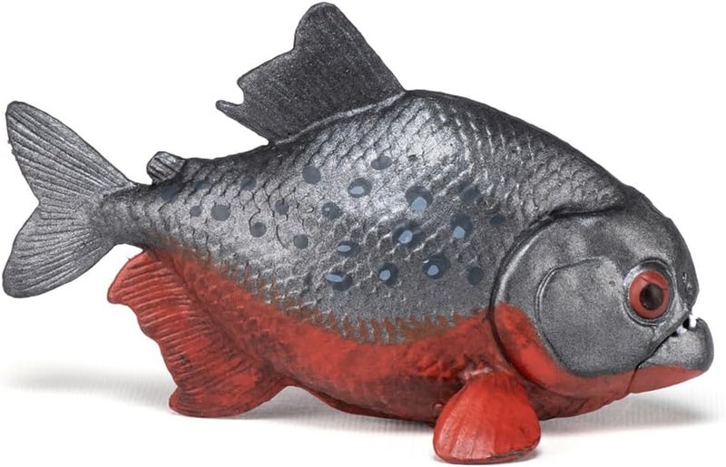 Papo  Piranha Figurine  3 Years Old  Freshwater Animals  Educational Toy for Wild Fish  Realistic HandPainted Figurine  66 x 32 x 4 cm  Fun Gift idea for Children  Piranha Toy - Image 3