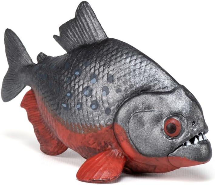 Papo  Piranha Figurine  3 Years Old  Freshwater Animals  Educational Toy for Wild Fish  Realistic HandPainted Figurine  66 x 32 x 4 cm  Fun Gift idea for Children  Piranha Toy - Image 4