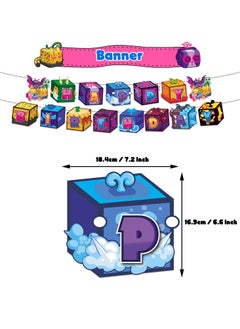 General Blox Fruits theme birthday party decoration game box birthday flag cake flower arrangement ball garland  - Image 3