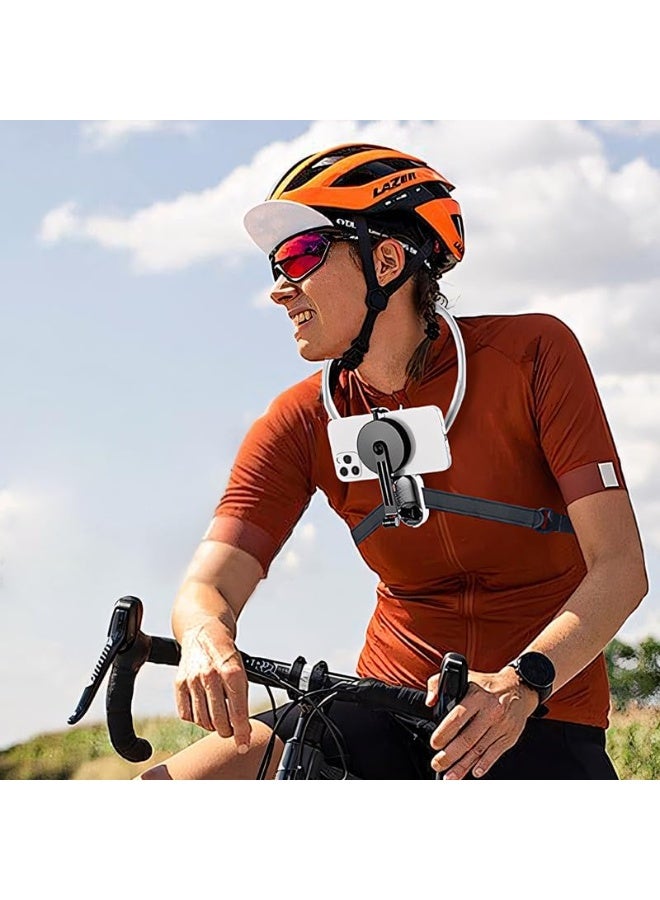 Magnetic Neck Phone Holder for Recording - Flexible Hands-Free Chest Strap for Video Recording, Walking, Running, and Sports Activities - Image 4