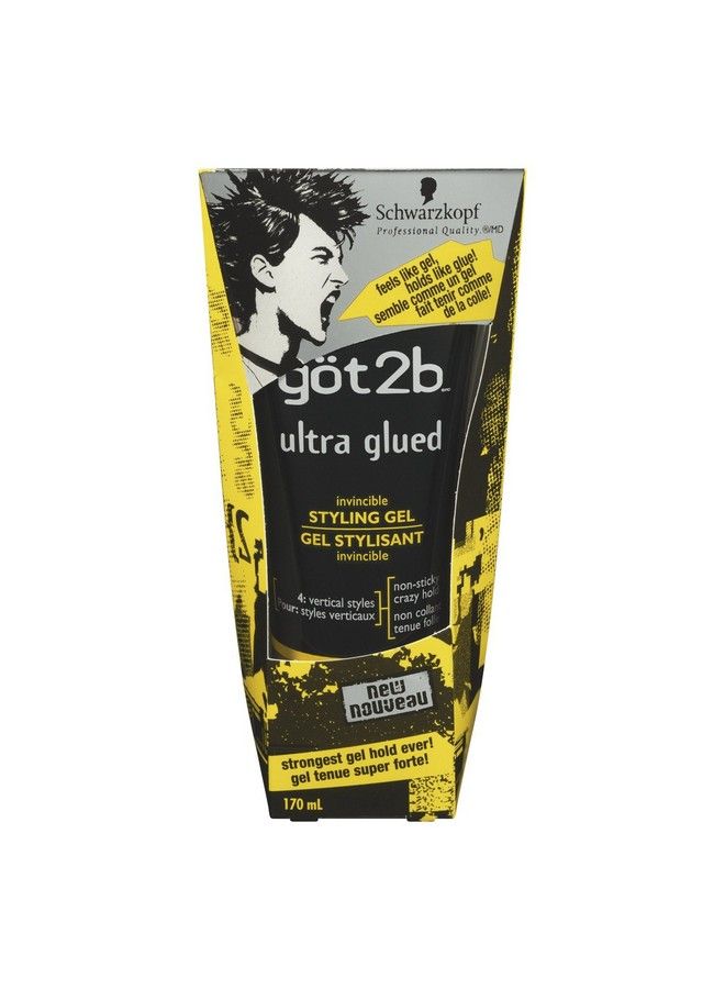 Got2b Ultra Glued Invincible Styling Gel 6 Oz (Pack Of 5) - Image 1