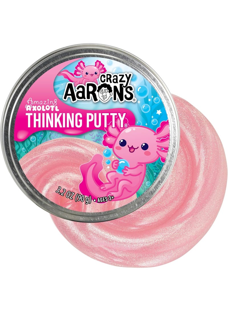 Crazy Aaron's Crazy Aaron Amazing Axolotl - Full Size 4" Thinking Putty Tin (AX020) - Image 2