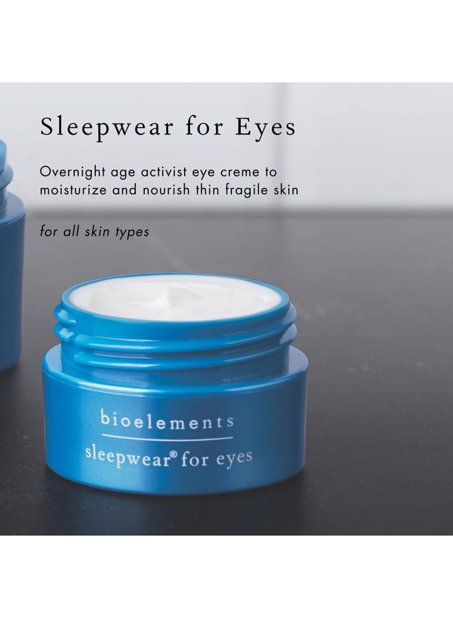 Bioelements Sleepwear for Eyes - 0.5 fl oz - Night Anti-Aging Eye Cream - Moisturize, Hydrate & Reduce Appearance of Fine Lines & Wrinkles - Vegan, Gluten Free - Never Tested on Animals - Image 3