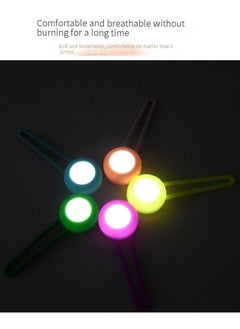 XFXINGFU Clip on Light Dog Collar for Night Walking Silicone LED Dog Collar Paw Pet Tag Waterproof Safety Night Walk Light for Large Medium Small Pet Cat Camping Run, battery Included  - Image 5