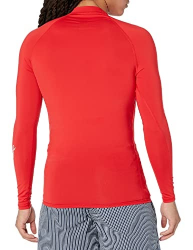 Quiksilver Mens All Time Long Sleeve Rashguard UPF 50 Sun Protection Surf Shirt Quik RED XLarge - Image 3