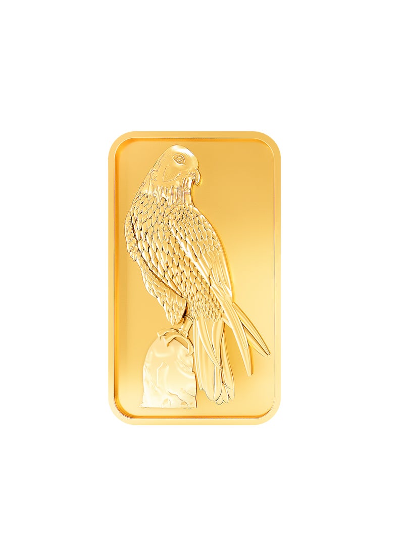 بي تي سي 1 جم سبيكة ذهب عيار 24 - الصقر - Image 2