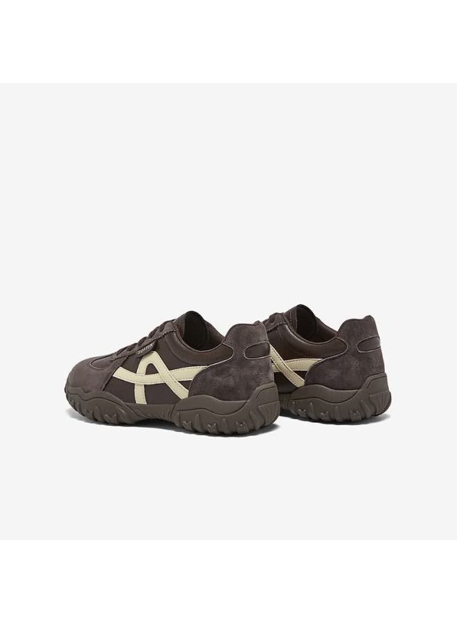Basto 26 Spring Training Shoes Comfortable Thick Sole Soft Elastic Women's Sports Casual Shoes D3772am6 Dark Coffee/yellow Size 37 - Image 2