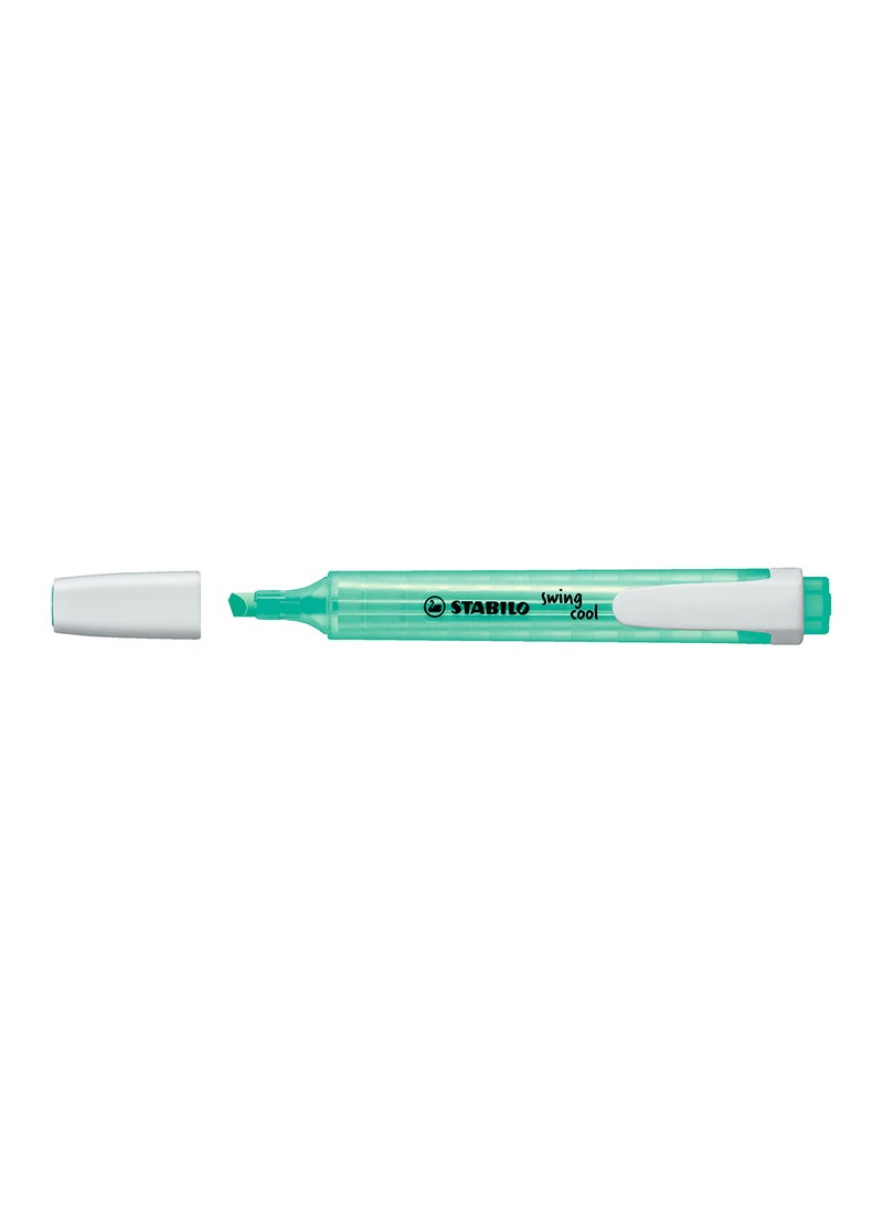 STABILO Highlighter Pen - Swing Cool Pack of 10 Turquoise Highlighters , Anti-Dry Out , for Drawing Illustrations , Note Taking  - Image 2