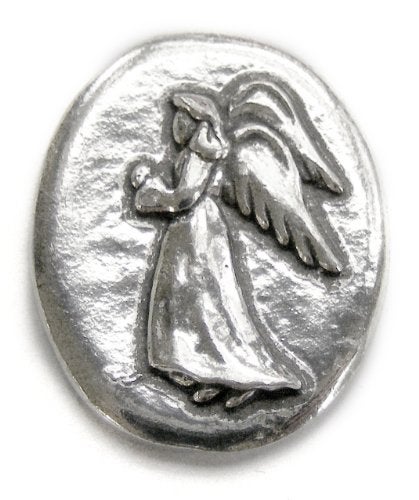 Basic Spirit Angel/Faith Pocket Token (Coin) Handcrafted Pewter Lead-Free CN-2 - Image 1