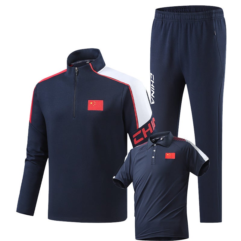New Three-Piece Suit Men'S And Women'S Leisure Sports Running Martial Arts Suit Coaching Uniform Class Uniform Activity Suit - Image 4