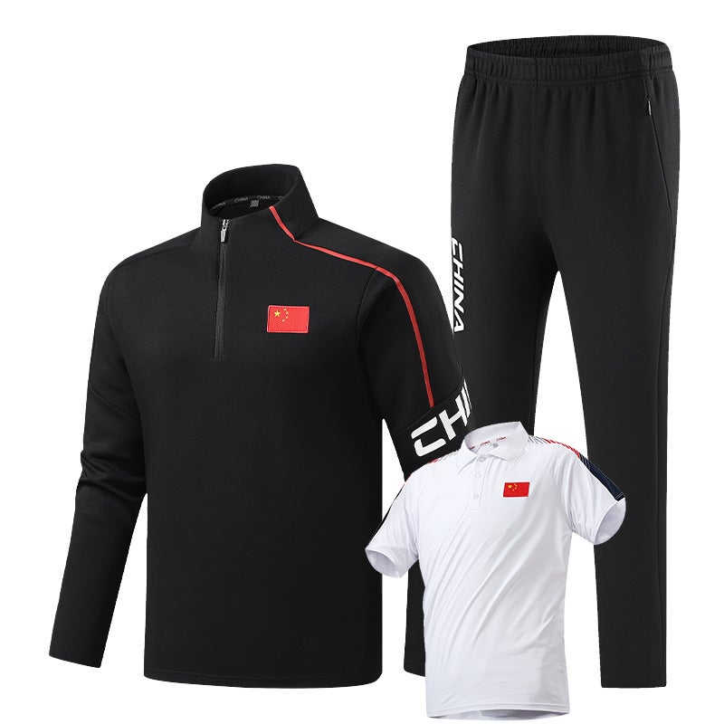 New Three-Piece Suit Men'S And Women'S Leisure Sports Running Martial Arts Suit Coaching Uniform Class Uniform Activity Suit - Image 3