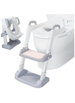 Gonice Potty Training Seat, Toddler Step Stool, 2 in 1 Potty Training Toilet for Kids, Baby Seat with Splash Guard and Anti-Slip Pad for Boys Girls Potty Training  - Image 1