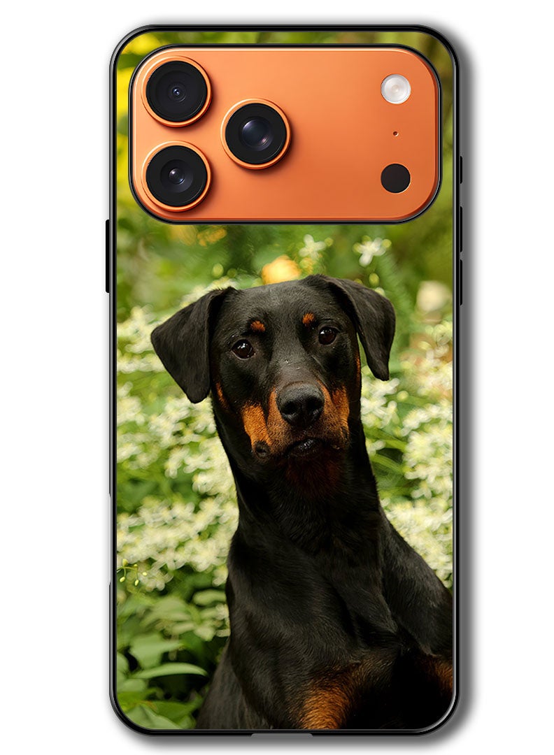 Theodor Case Compatible with Apple iPhone 17 Pro Max 6.9 Inch Protection Shockproof Bumper Cover dog_pet_leaves - Image 1