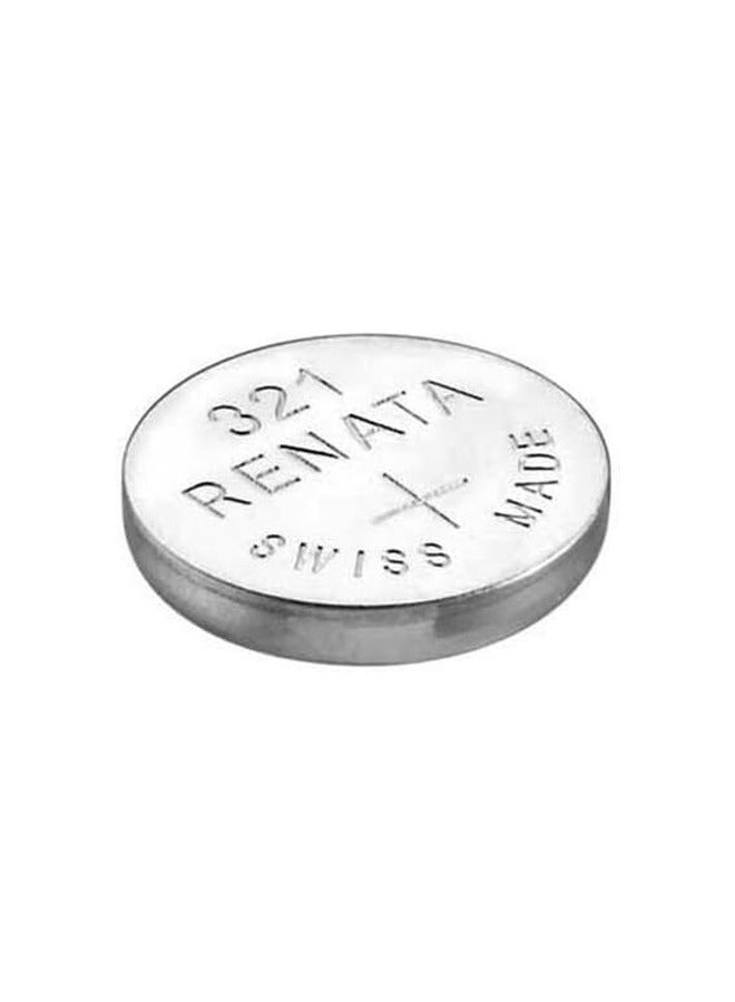 Renata wristwatch battery - Swiss made, 1.55V button cell, Renata Long Life Battery, Strap (1 pcs) 321-1, SR616SW - Image 2