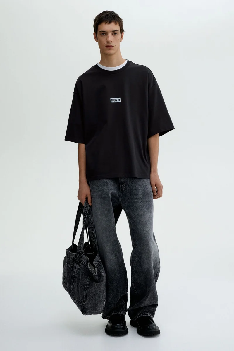 H&M Oversized Fit Printed T-shirt