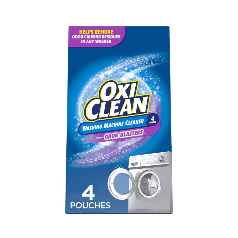 OxiClean Washing Machine Cleaner with Odor Blasters, 4 Count - Image 1